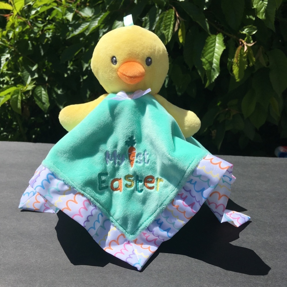 Magic Years Easter Plush Chick Duck Lovey Securityā Blanket My First Easter NWOT